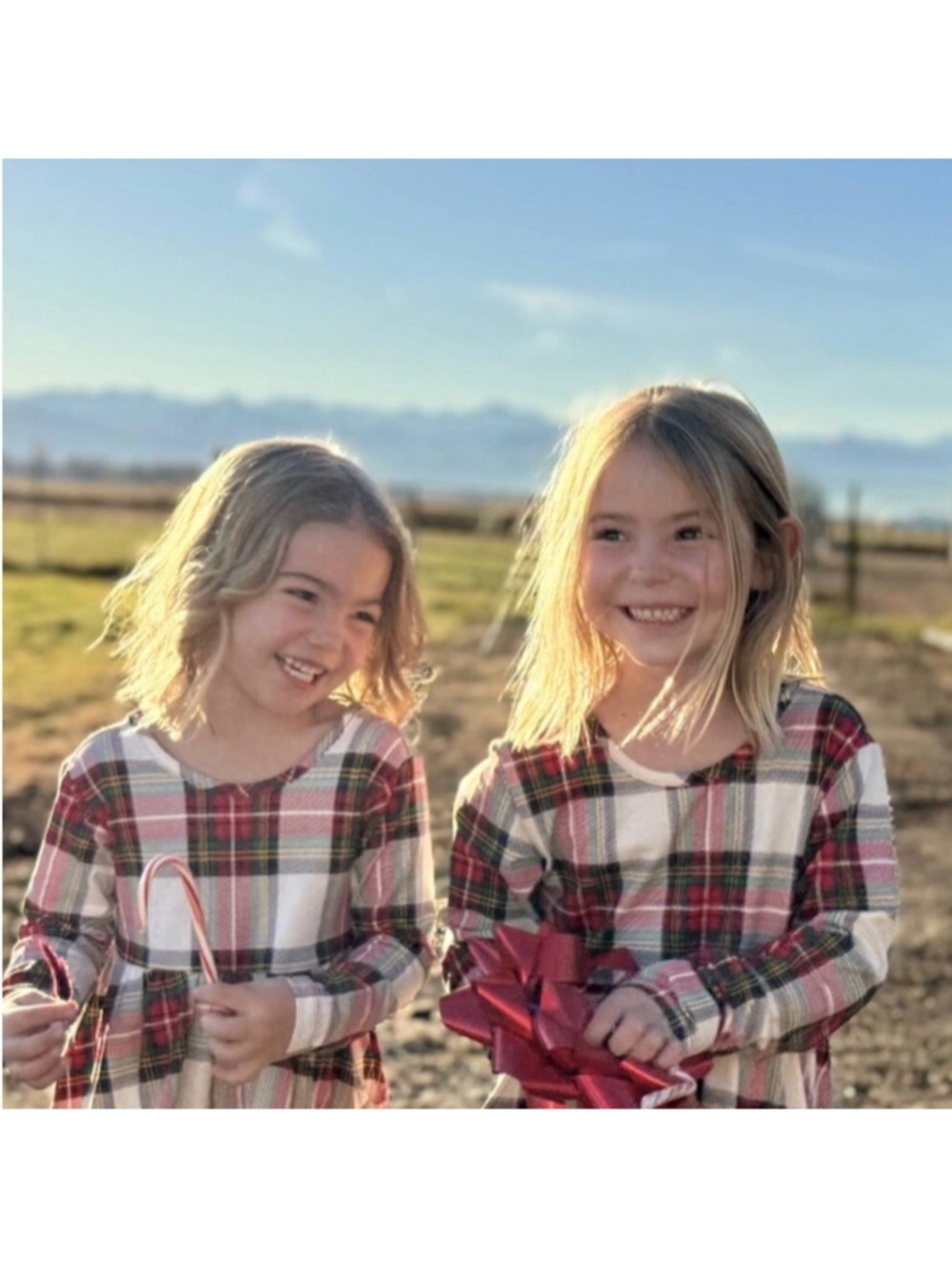 Hanna Andersson Plaid Long Sleeve Skater Dress with pockets size 6-7 cotton